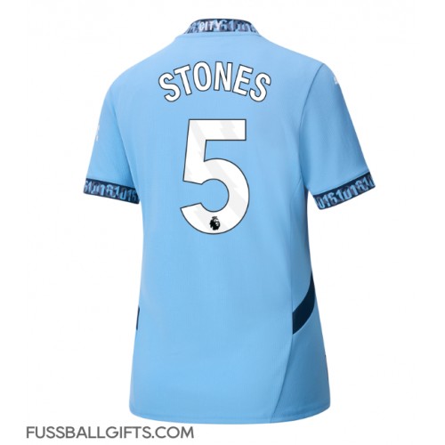 Manchester City John Stones #5 Fußballbekleidung Heimtrikot Damen 2024-25 Kurzarm